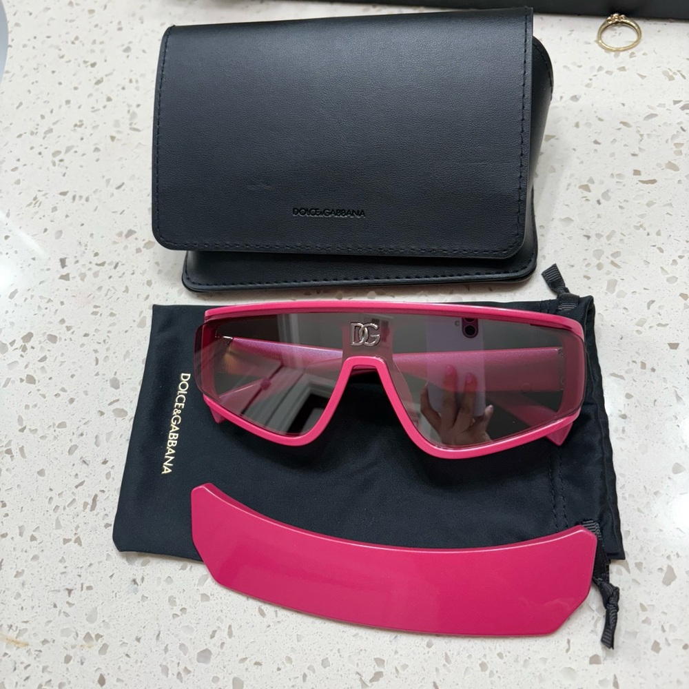 Dolce & Gabbana Bold Pink Sunglasses